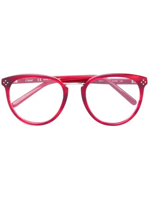 round frame glasses by CHLOE