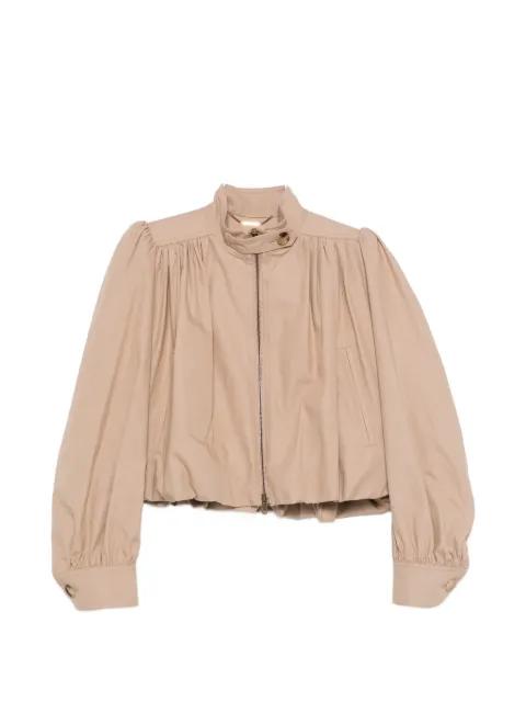 ruched high-neck jacket by CHLOE
