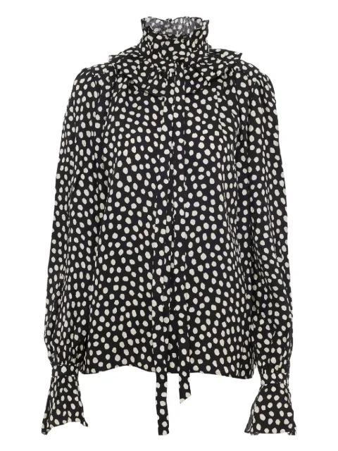 ruffled polka-dot blouse by CHLOE