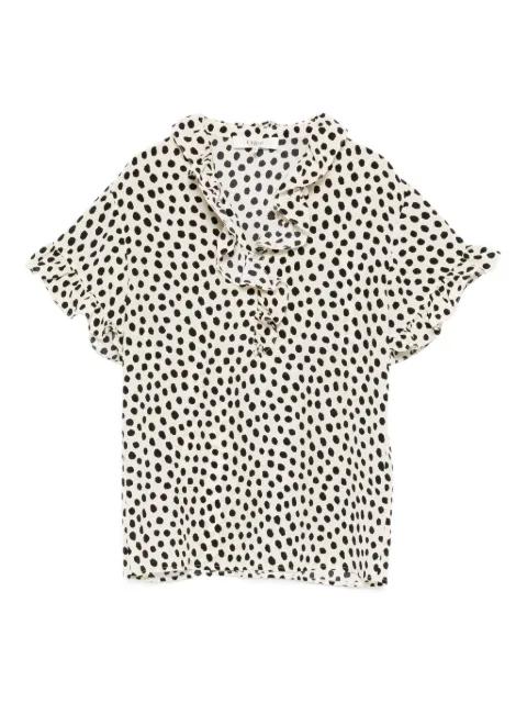 ruffled polka-dot blouse by CHLOE