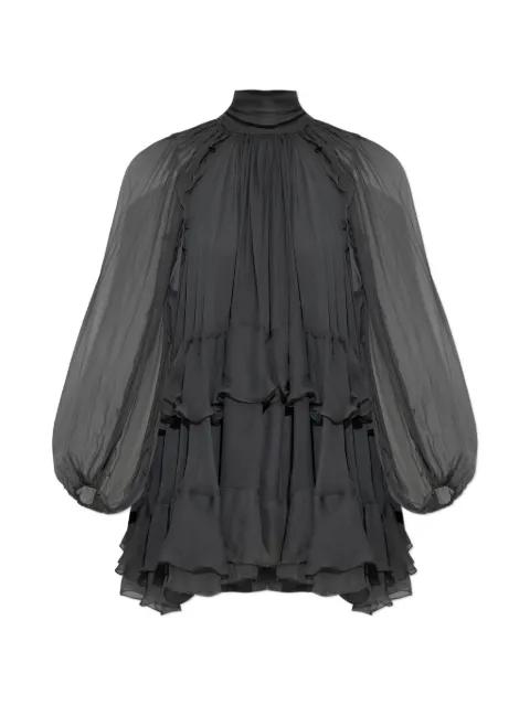 ruffled tiered mini dress by CHLOE