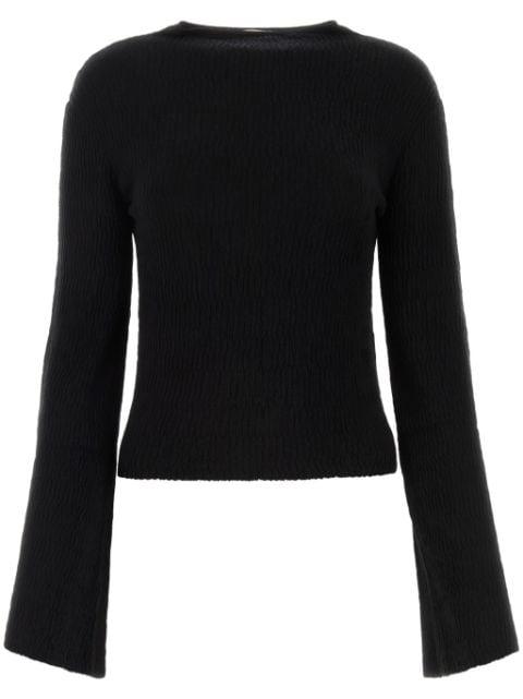 silk-blend knitted jumper by CHLOE