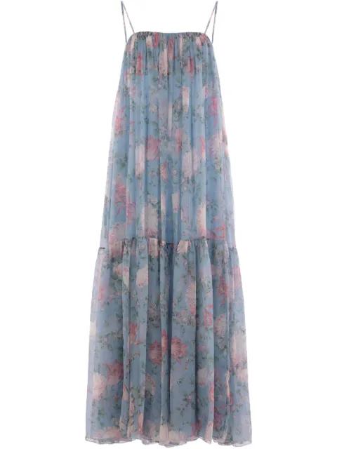 sleeveless silk maxi dress by CHLOE