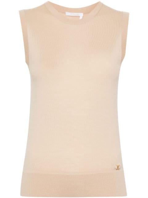 sleeveless wool jumper by CHLOE