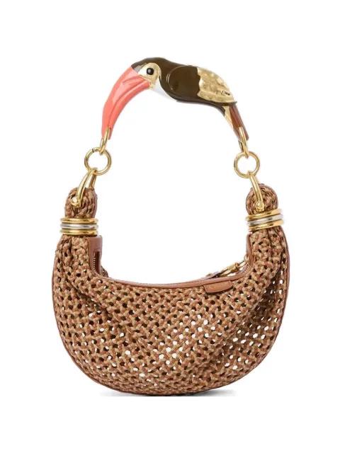small Bracelet bird-handle woven tote bag by CHLOE