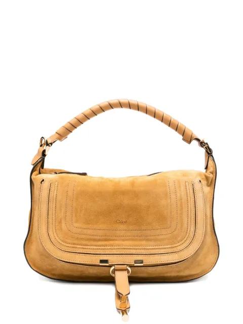 small Marcie topstitched-handle tote bag by CHLOE