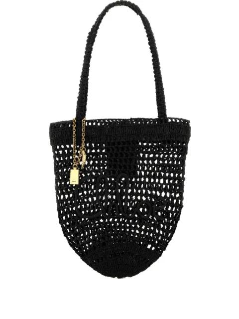 small Summer Banana shopping raffia beach bag by CHLOE