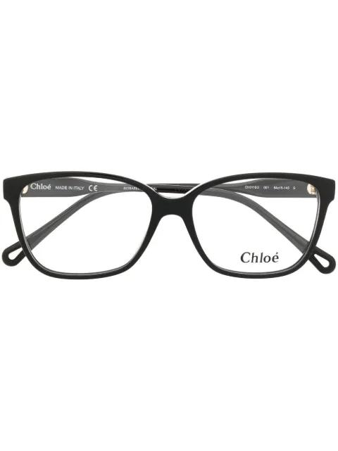 square-frame glasses by CHLOE