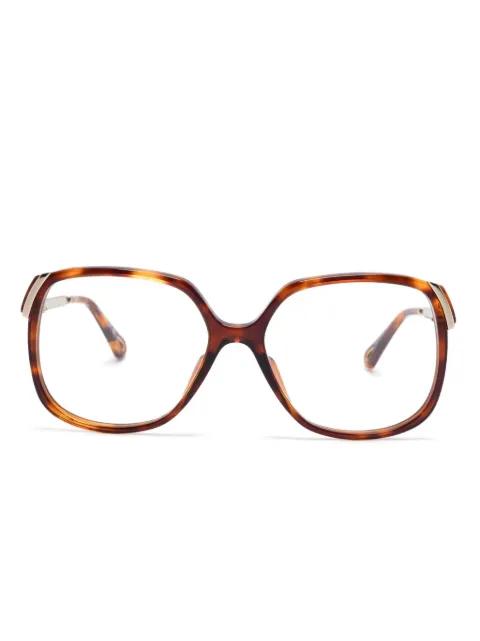 square-frame glasses by CHLOE