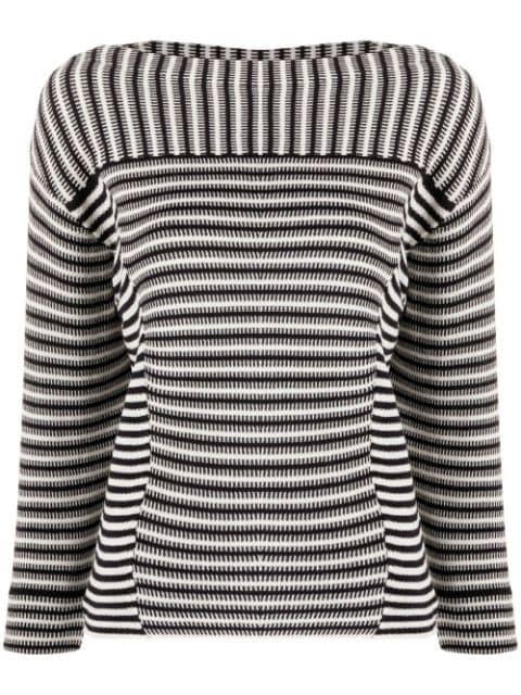 striped knit jumper by CHLOE