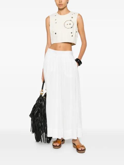 stud-embellished crop top by CHLOE