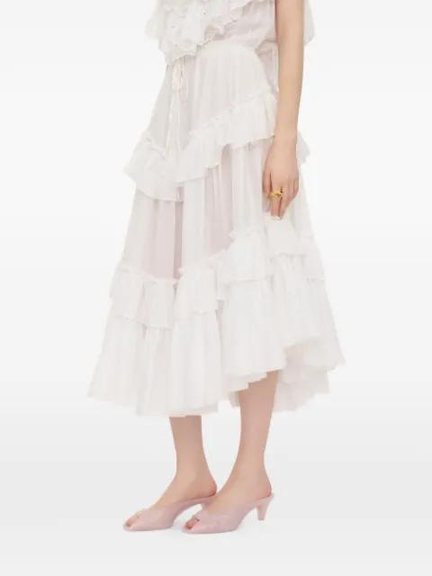 tiered ruffled skirt by CHLOE