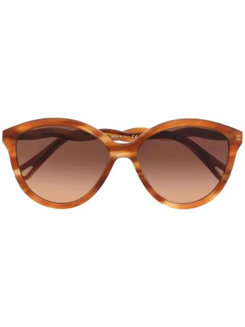 wave-detail sunglasses by CHLOE