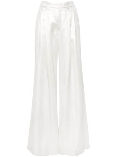 wide-leg silk trousers by CHLOE