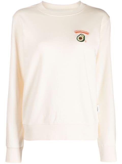 Avocado-print cotton sweatshirt by :CHOCOOLATE