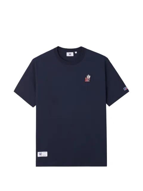 bear-appliqué T-shirt by :CHOCOOLATE