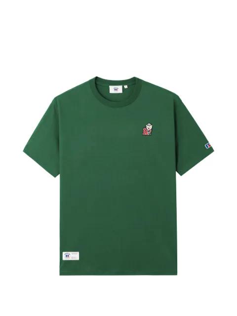 bear-appliqué T-shirt by :CHOCOOLATE