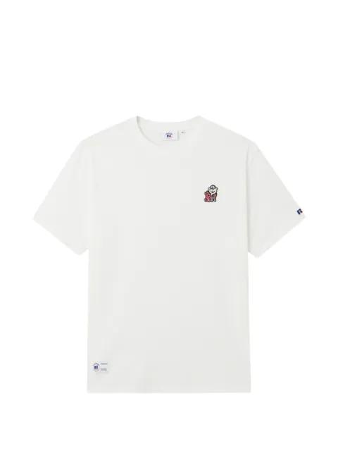 bear-appliqué T-shirt by :CHOCOOLATE