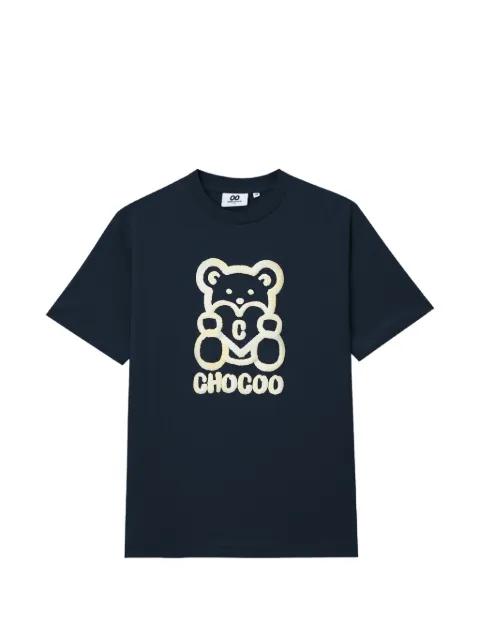 bear-print T-shirt by :CHOCOOLATE