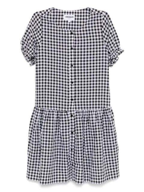 checked dress by :CHOCOOLATE