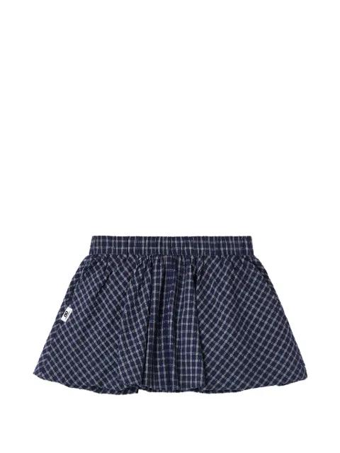 checked mini skirt by :CHOCOOLATE