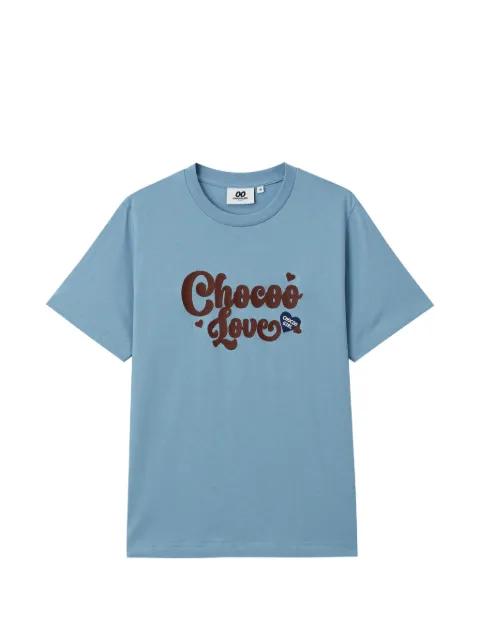 crew-neck logo T-shirt by :CHOCOOLATE