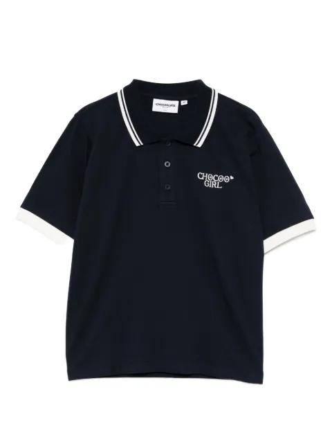 cropped polo-shirt by :CHOCOOLATE