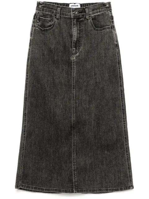 denim skirt by :CHOCOOLATE