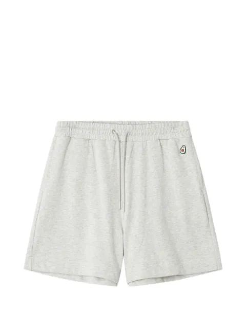 drawstring-waist emblem-detail shorts by :CHOCOOLATE