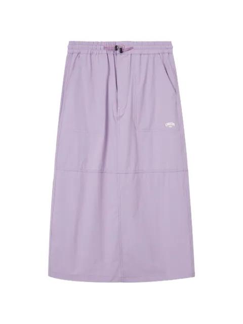 elasticated-waistband midi skirt by :CHOCOOLATE