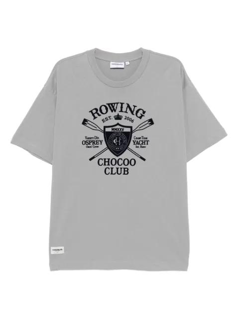 embossed-printed T-shirt by :CHOCOOLATE