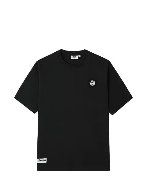 embroidered bear-patch T-shirt by :CHOCOOLATE