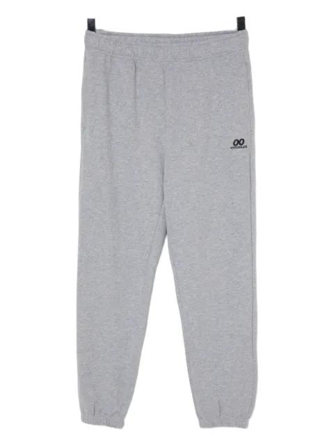 embroidered-logo cotton trackpants by :CHOCOOLATE