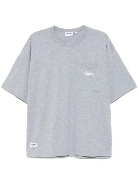 embroidered logo t-shirt by :CHOCOOLATE