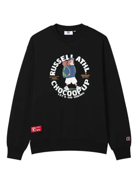 graphic-print crew-neck sweatshirt by :CHOCOOLATE
