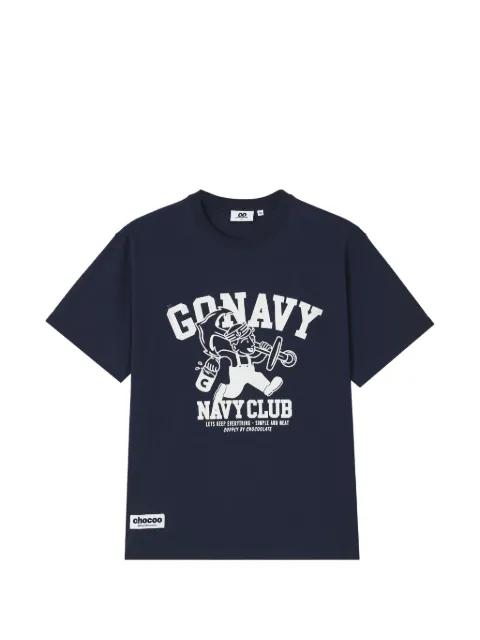 graphic-print logo-patch T-shirt by :CHOCOOLATE