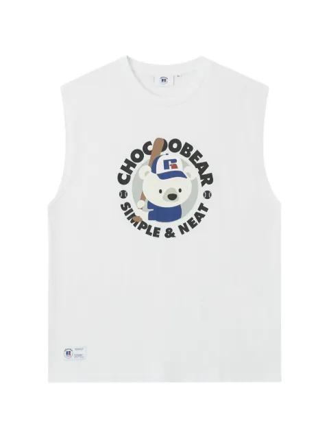 graphic-print tank top by :CHOCOOLATE