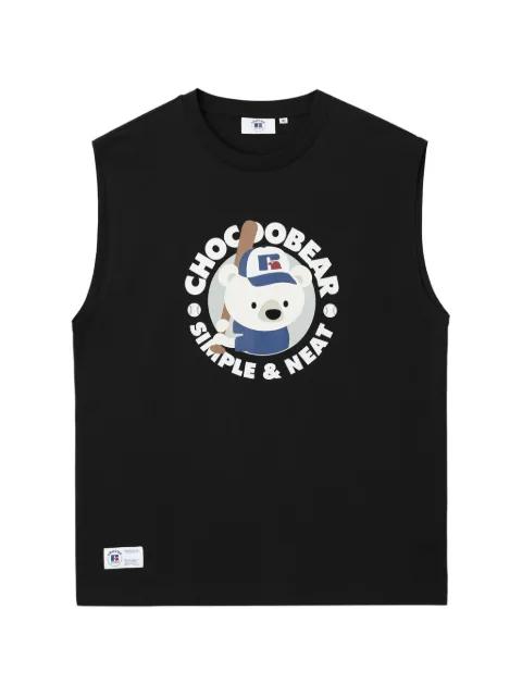 graphic-print tank top by :CHOCOOLATE