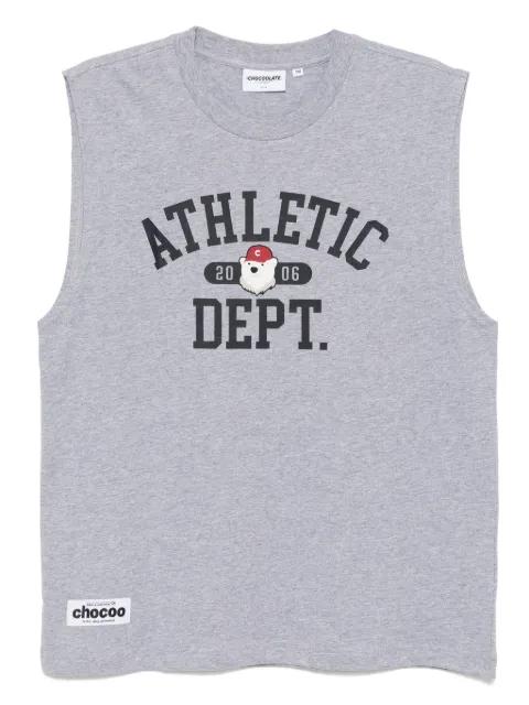 graphic-print vest by :CHOCOOLATE