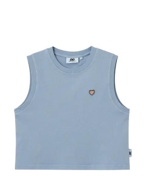 heart-appliqué tank top by :CHOCOOLATE