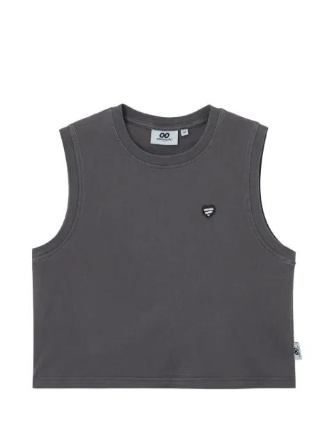 heart-appliqué tank top by :CHOCOOLATE