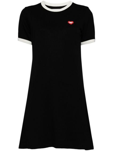 heart-print T-shirt dress by :CHOCOOLATE