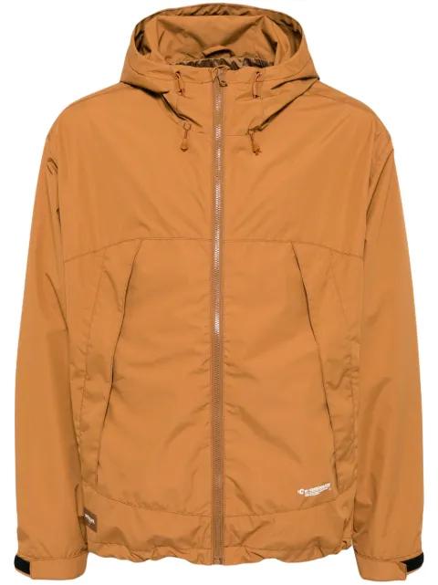 hoodied zip-up windbreaker by :CHOCOOLATE