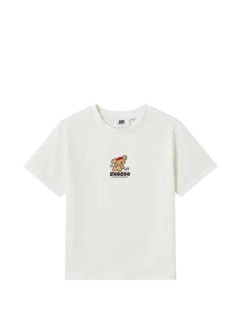 logo-embroidered T-shirt by :CHOCOOLATE