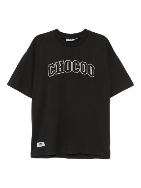 logo-embroidered T-shirt by :CHOCOOLATE