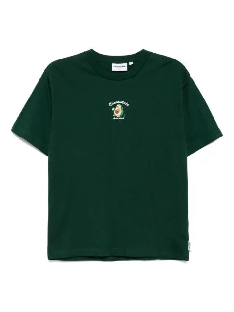 logo-embroidered T-shirt by :CHOCOOLATE