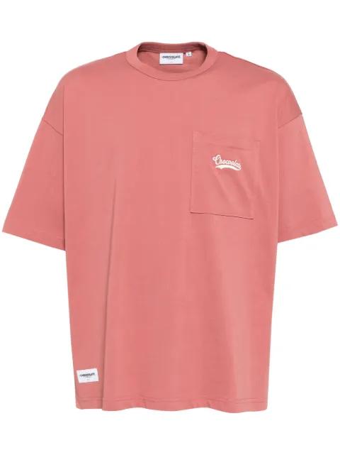 logo-embroidered T-shirt by :CHOCOOLATE