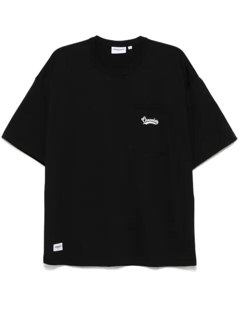 logo-embroidered T-shirt by :CHOCOOLATE