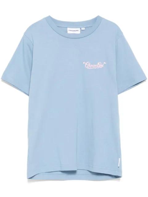 logo-embroidered T-shirt by :CHOCOOLATE