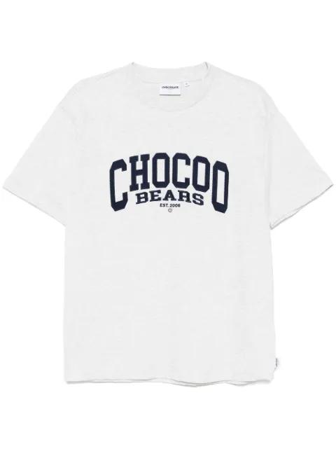 logo-embroidered T-shirt by :CHOCOOLATE